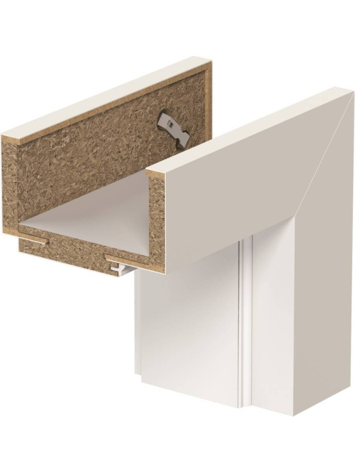 Ościeżnica regulowana Bezprzylgowe Porta Elegance  120-140 Prawa 80” Biały Lakier Premium